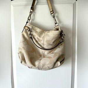 Coach Slouch Purse Gold/Tan